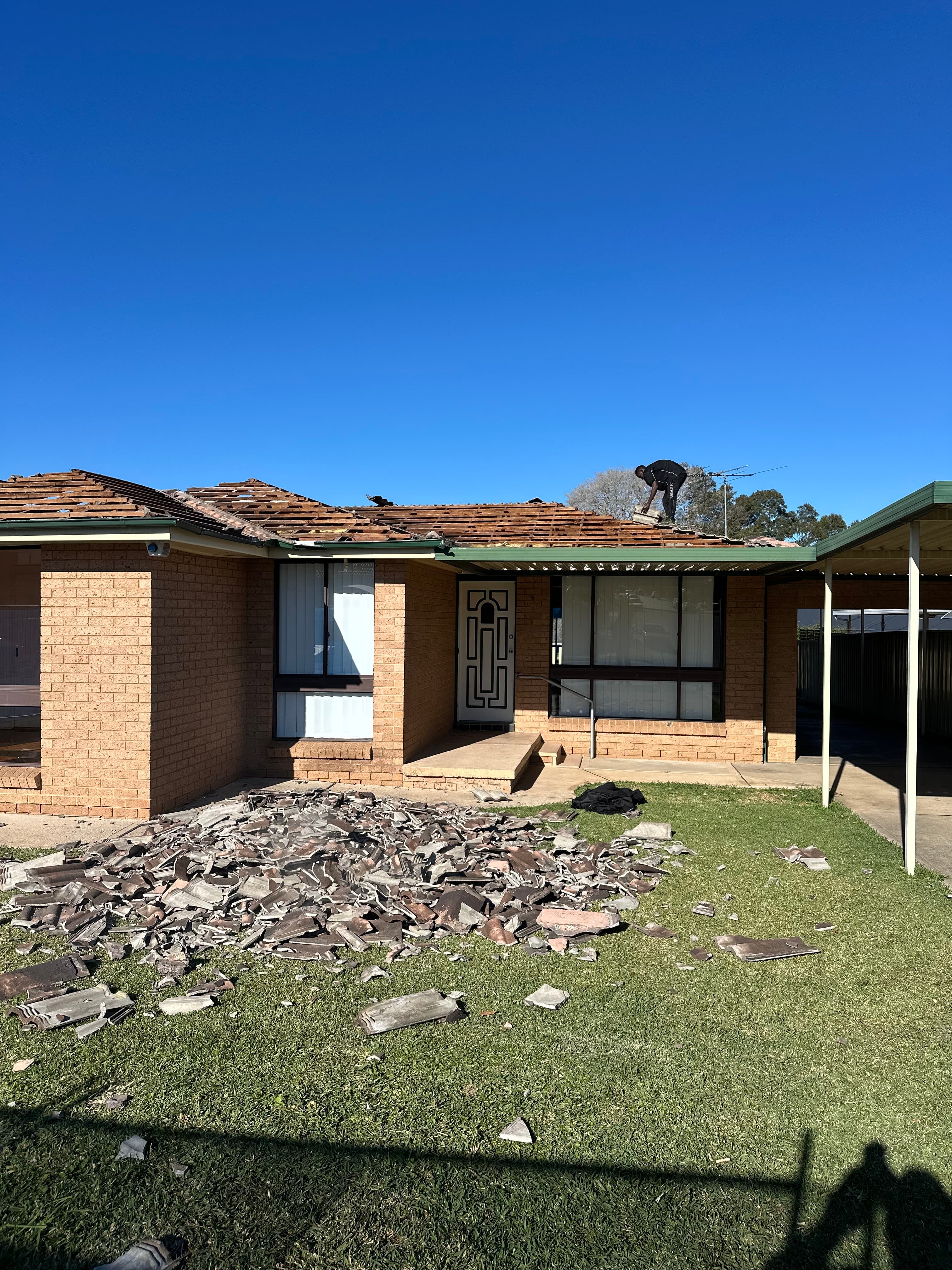 House demolition — before